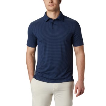 Columbia Polo Heren, Omni-Wick One Swing Donkerblauw, 32HEBWADR